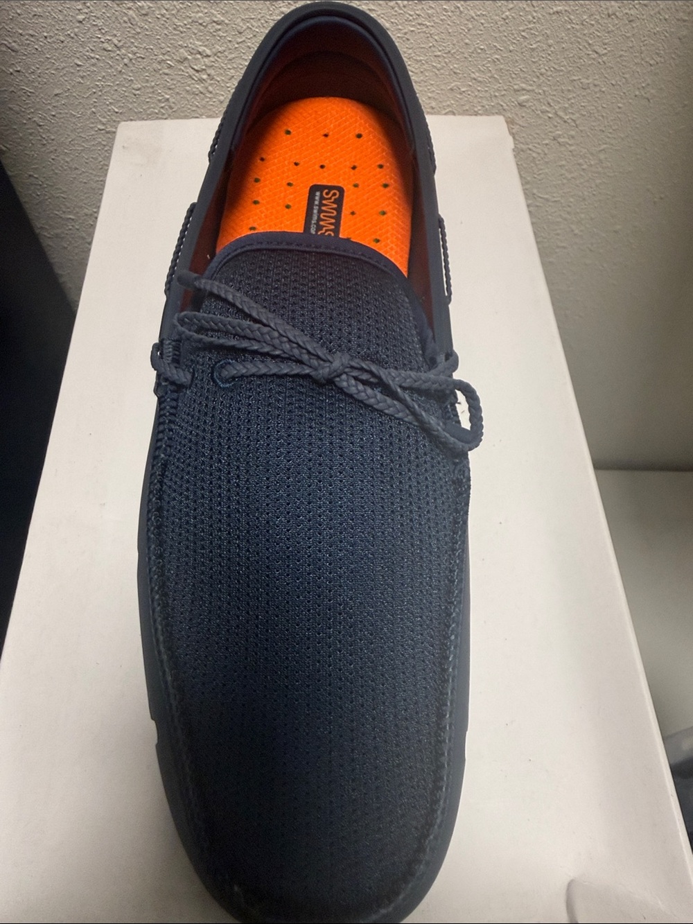 SWIMS BRAIDED LACE LOAFER COLOR NAVY/ Navy Bright